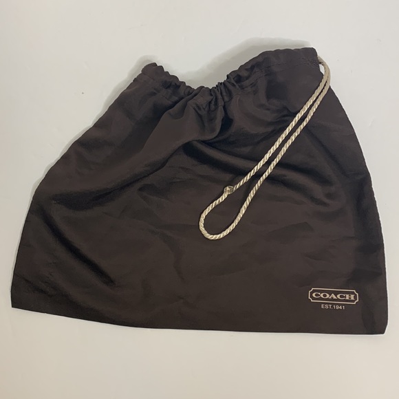 Coach | Brown Satin Coach Est. 1941 Pull Cinch Close Duster Bag | Authentic - Picture 5 of 5